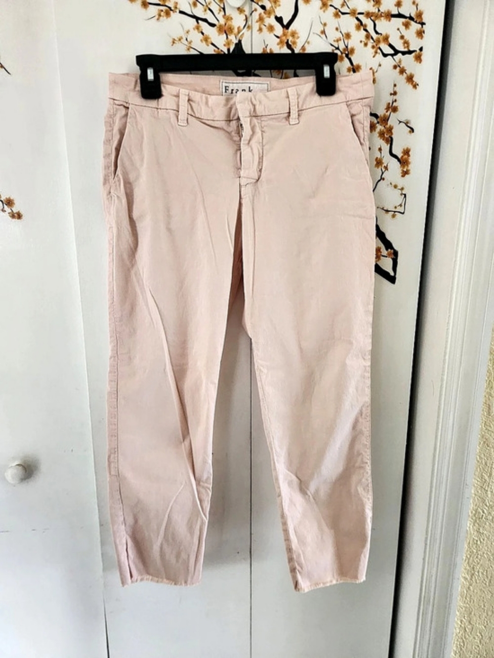 Frank & Eileen Wicklow Italian Chino Pink Ankle Pants